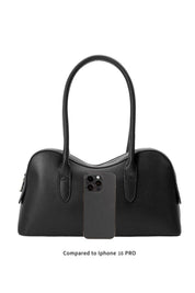 Tilda Burgundy Vegan Shoulder Bag