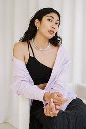 Kara Yoo Sterling Silver Hazel Hoops