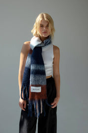 Winter Lagoon Plaid Stockholm Scarf