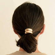 Gold Mini Double Arch Metal Hair Tie