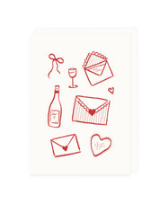 Love Letters (Risograph) Greeting Card by L'Atelier Samedi