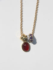 By Orly Eva Necklace: Carnelian/Amethyst Zircon