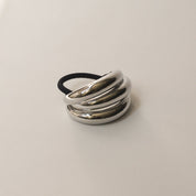 Silver Triple Arch Metal Hair Tie