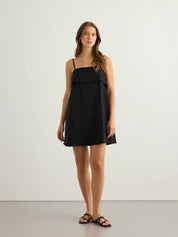 The Handloom Black Indy Mini Dress
