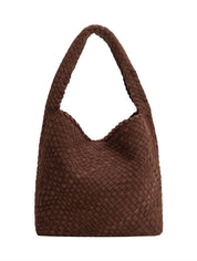 Johanna Tobacco Recycled Vegan Suede Shoulder Bag