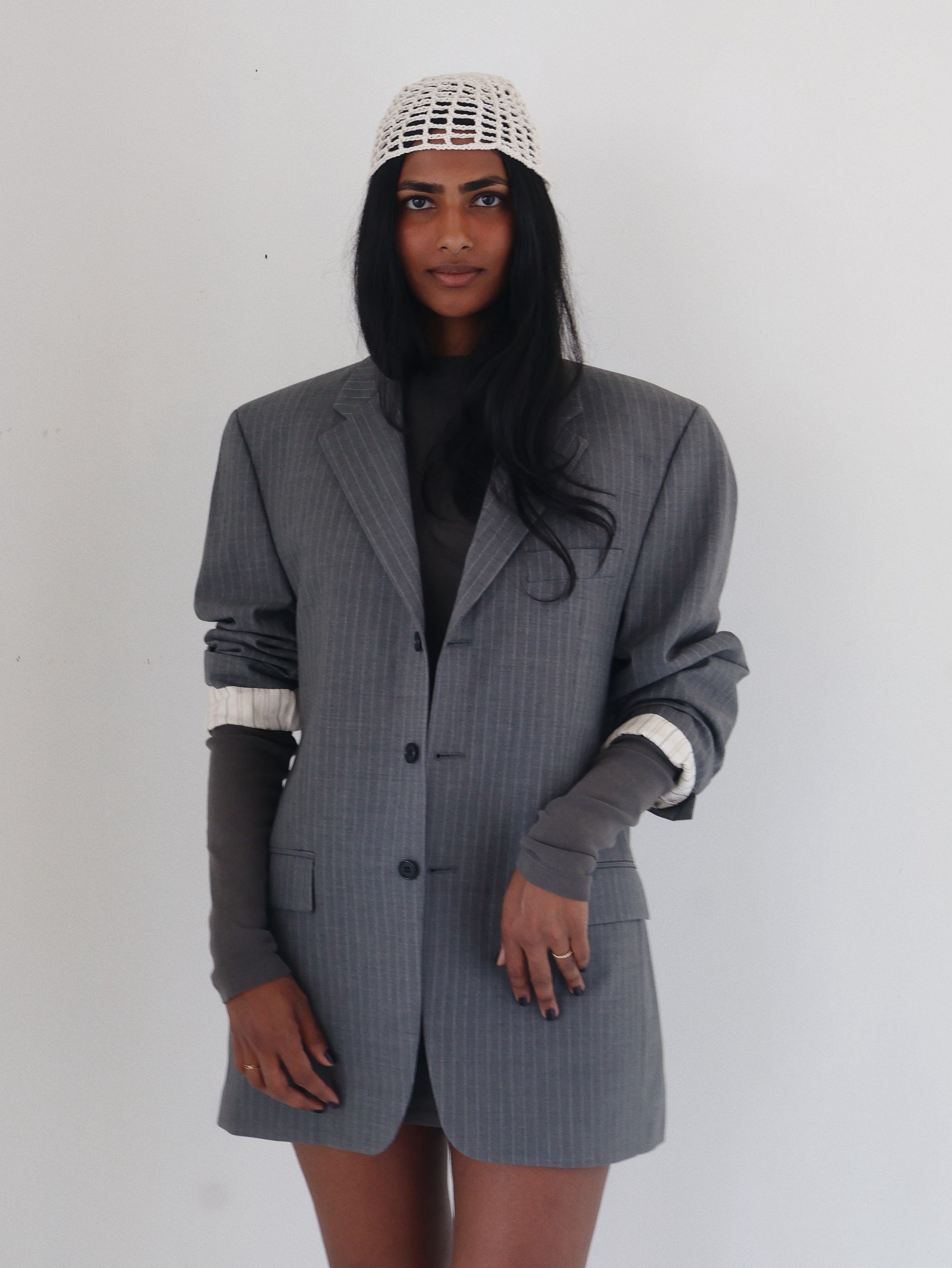 Vintage Grey Pinstripe Ralph Lauren Blazer