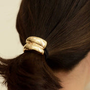 Gold Mini Double Arch Metal Hair Tie