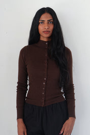 Geel Brown Mylah Cardigan