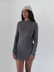 St. Agni Khaki Organic Cotton Bateau Dress