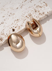 Yellow Gold Sadie Dome Hoops