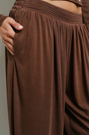 Cassia Brown Balloon Lounge Pant