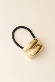 Gold Mini Double Arch Metal Hair Tie