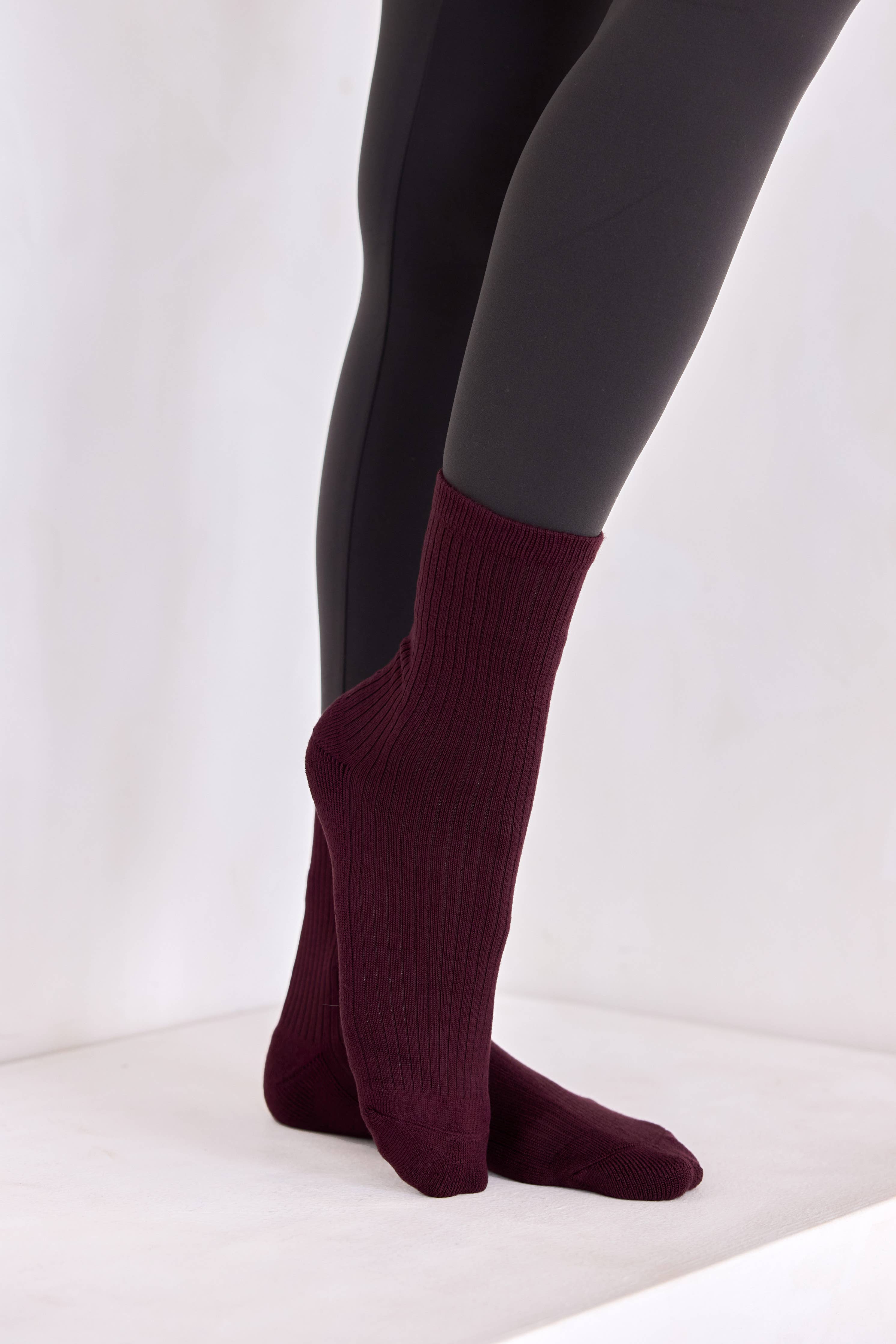 Plum Bamboo Everyday Socks