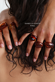 Amigas Studio Isabella Earth Blown Glass Ring