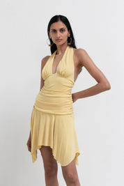 Yellow Halter Luca Dress