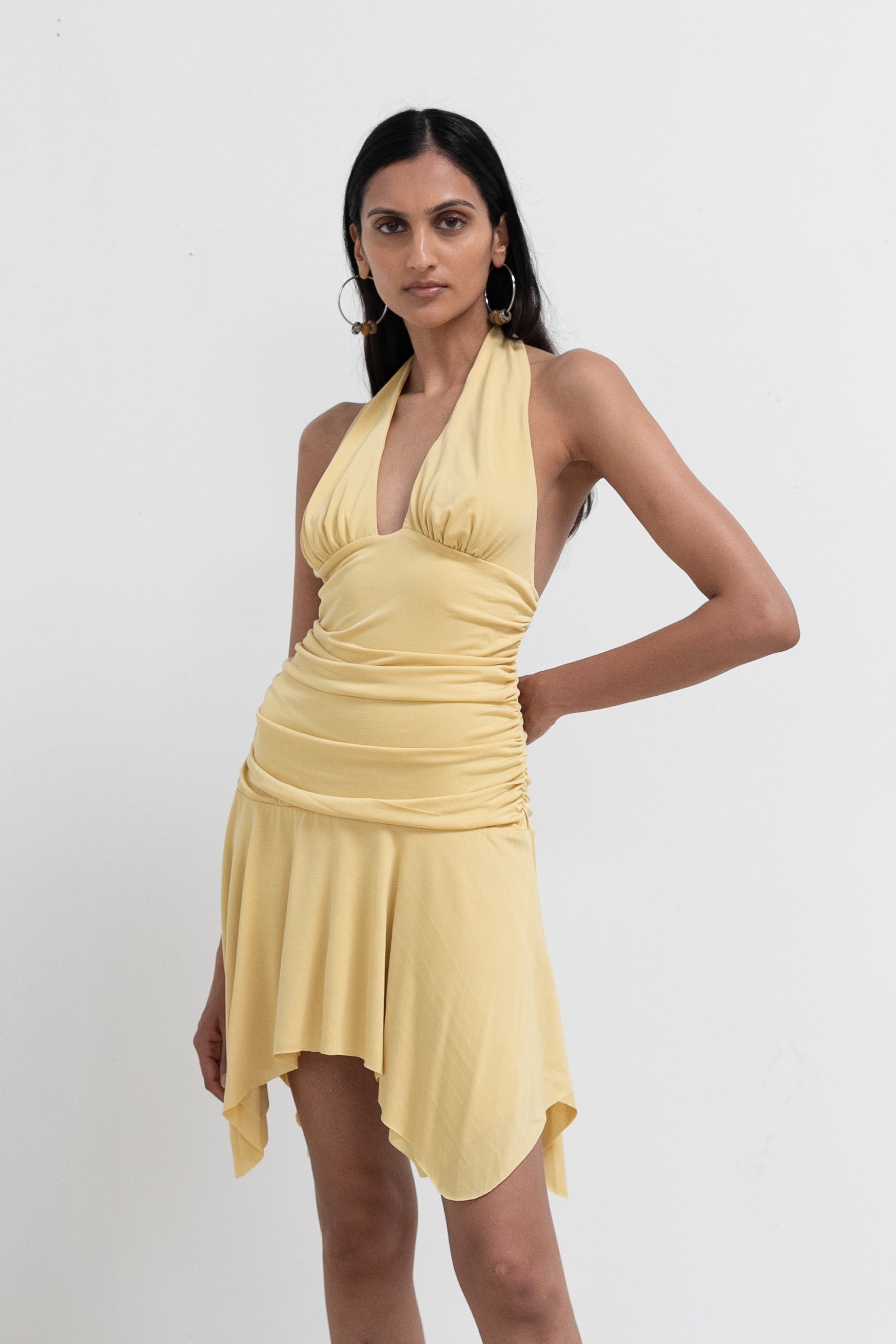 Yellow Halter Luca Dress