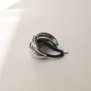 Silver Triple Arch Metal Hair Tie