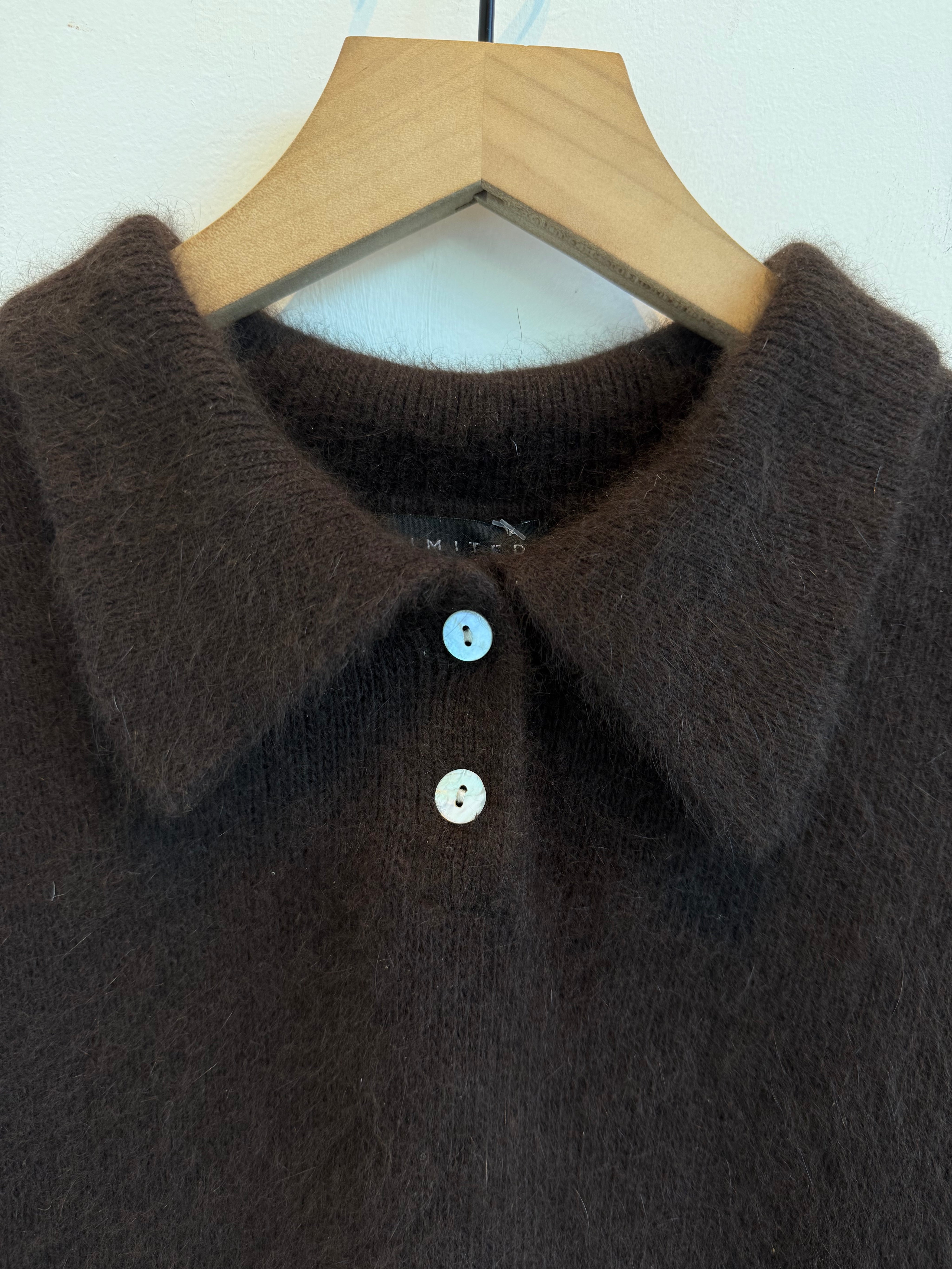 Vintage The Limited Brown Polo Angora