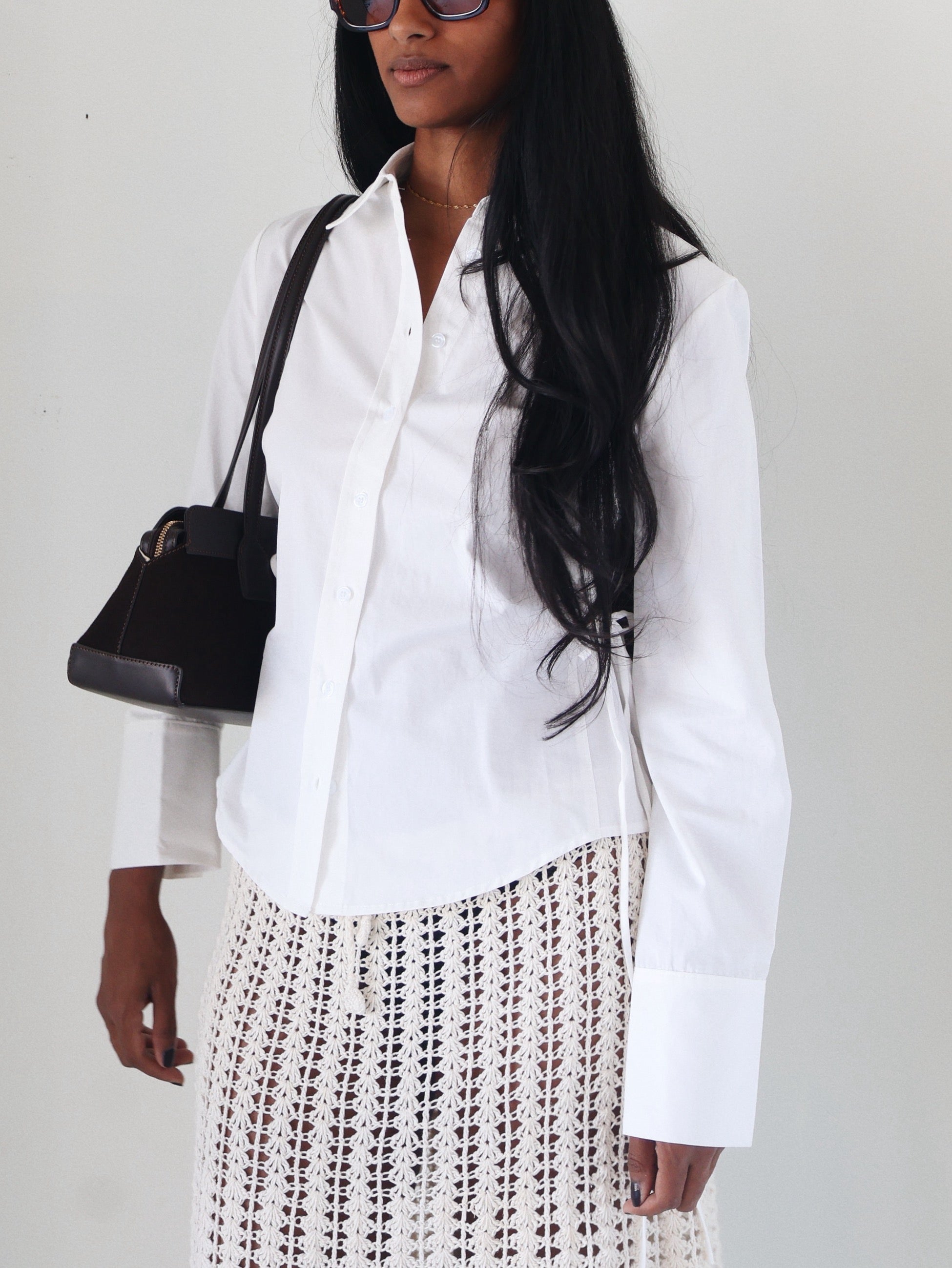 White Alara Button Down