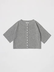 Brushed Heather Grey Stacey Cardigan