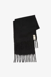 Black Reykjavik Merino Wool Scarf