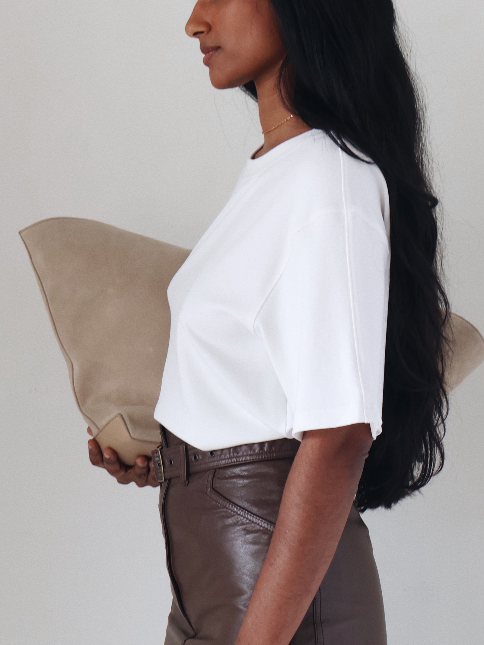 Rue Sophie Owen White Boxy Tee