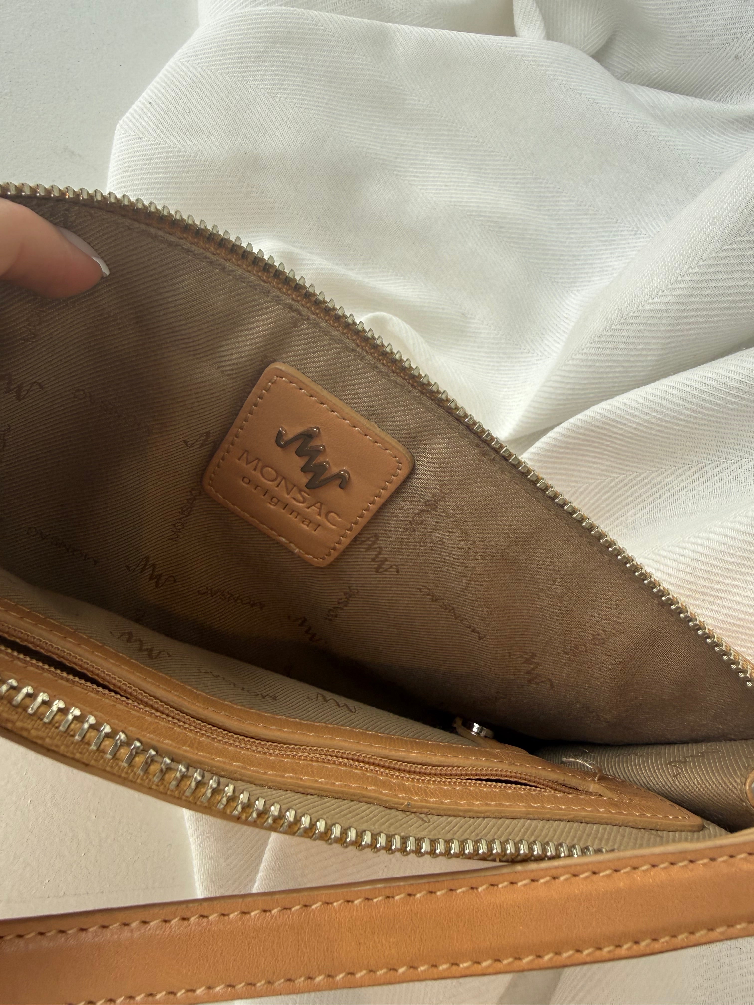 Vintage Tan Leather Mini Bag