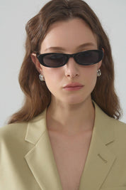 Beyond Stranger Studio Black Rosa Sunglasses
