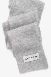 Light Gray Alpaca Skinny Scarf