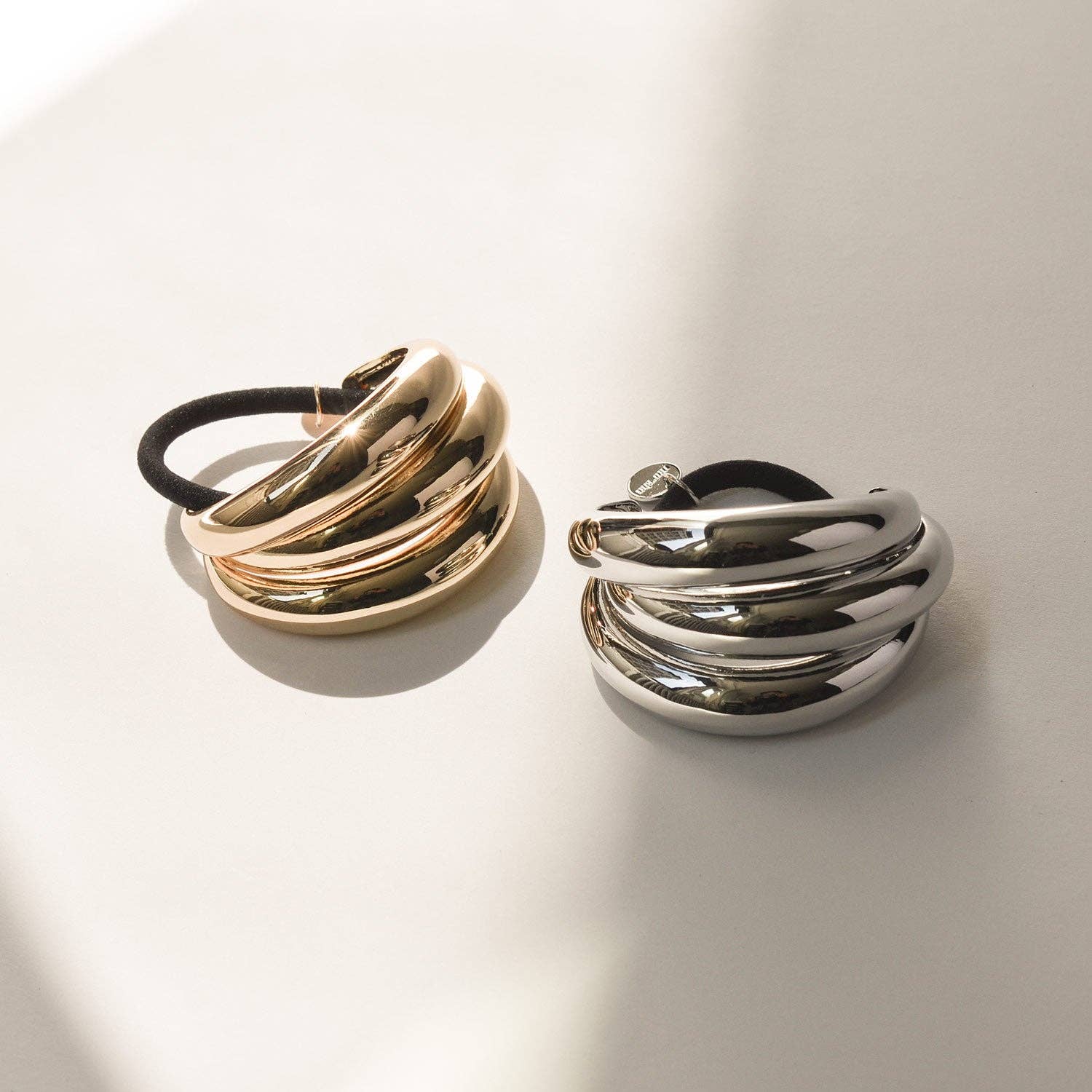 Silver Triple Arch Metal Hair Tie