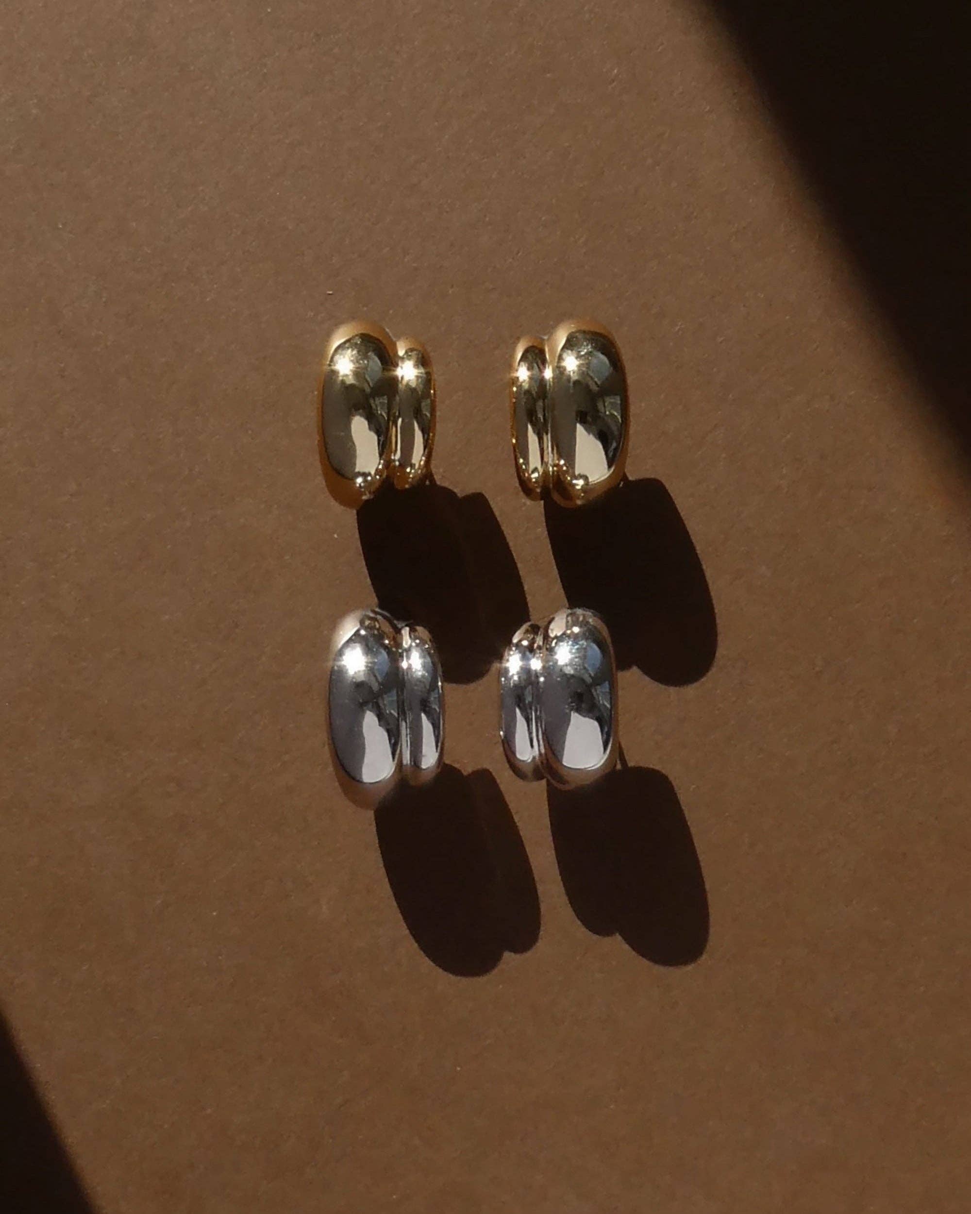 Silver Grande Sofie Volume Hoops