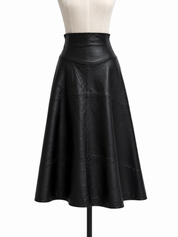 Vintage Saks Fifth Lambskin Skirt - 24" waist