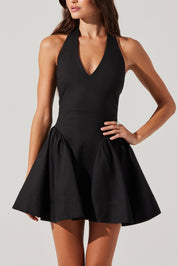 Black Halter Meana Mini Dress