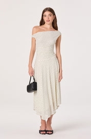 Ivory Polka Dot Ciarra Dress