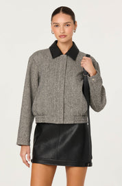 Kareen Black Faux Leather Mini Skirt