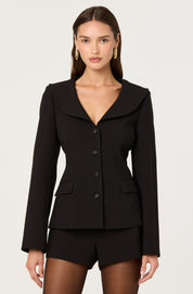 Stefani Faux Fur Trim Jacket