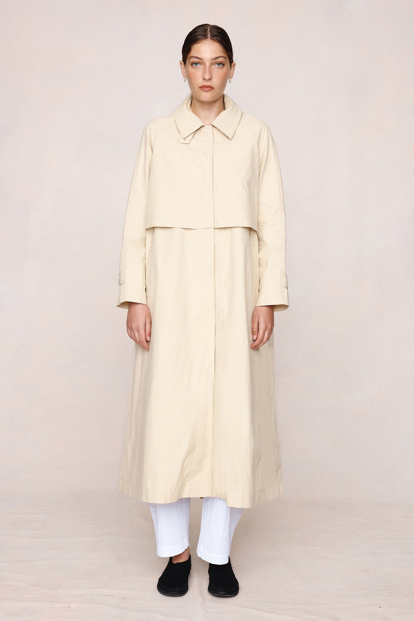 Marle Angelo Trench Coat in Putty