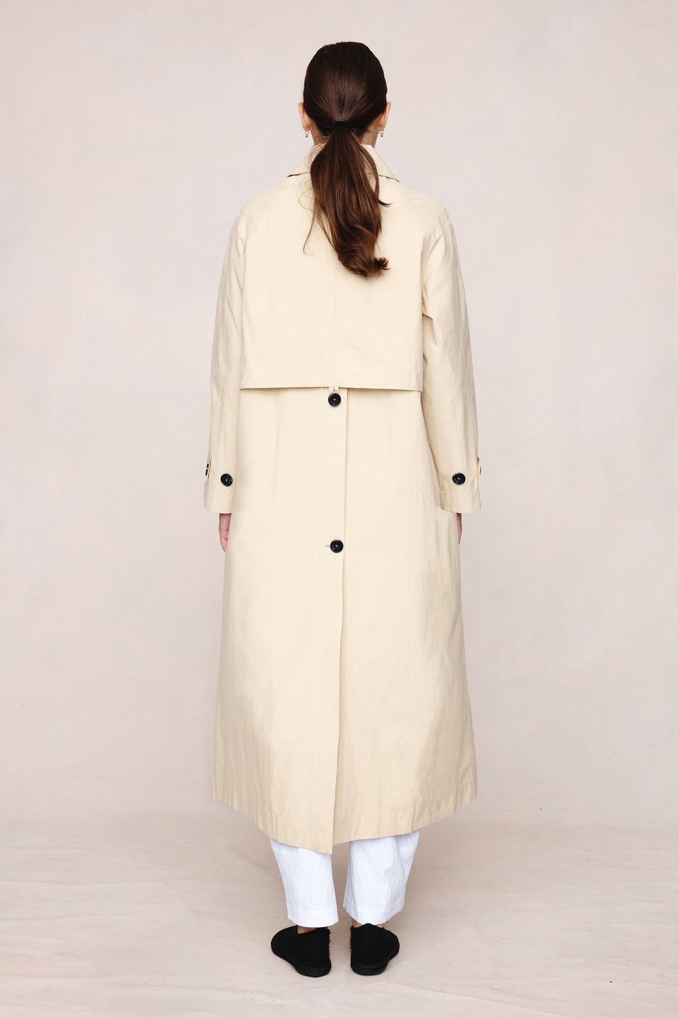 Marle Angelo Trench Coat in Putty