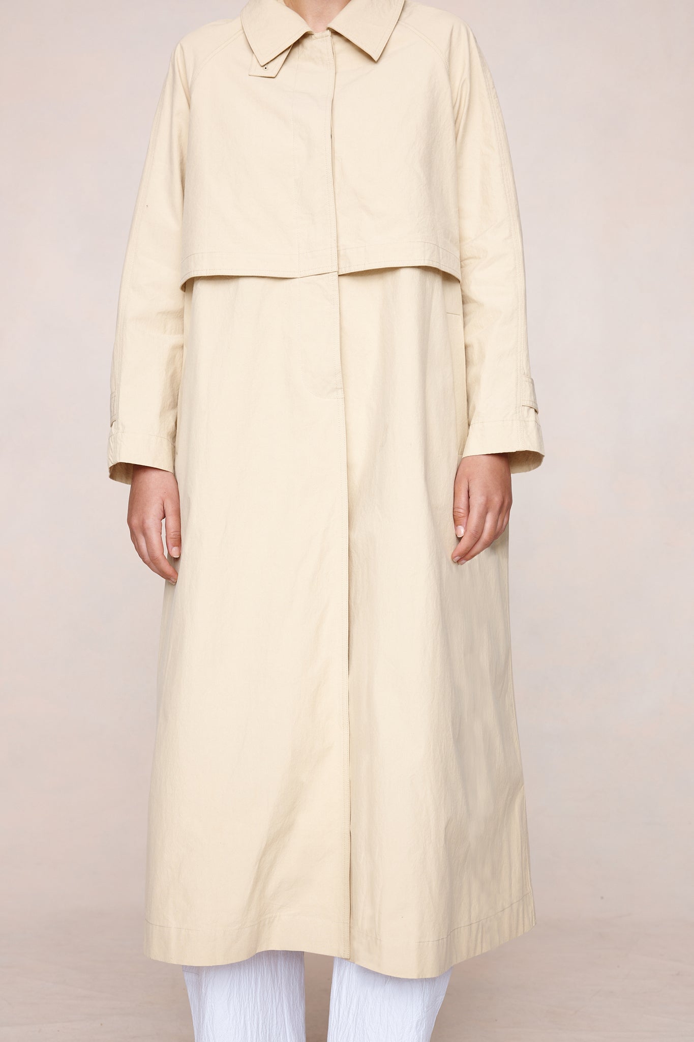 Marle Angelo Trench Coat in Putty