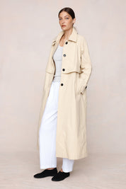 Marle Angelo Trench Coat in Putty