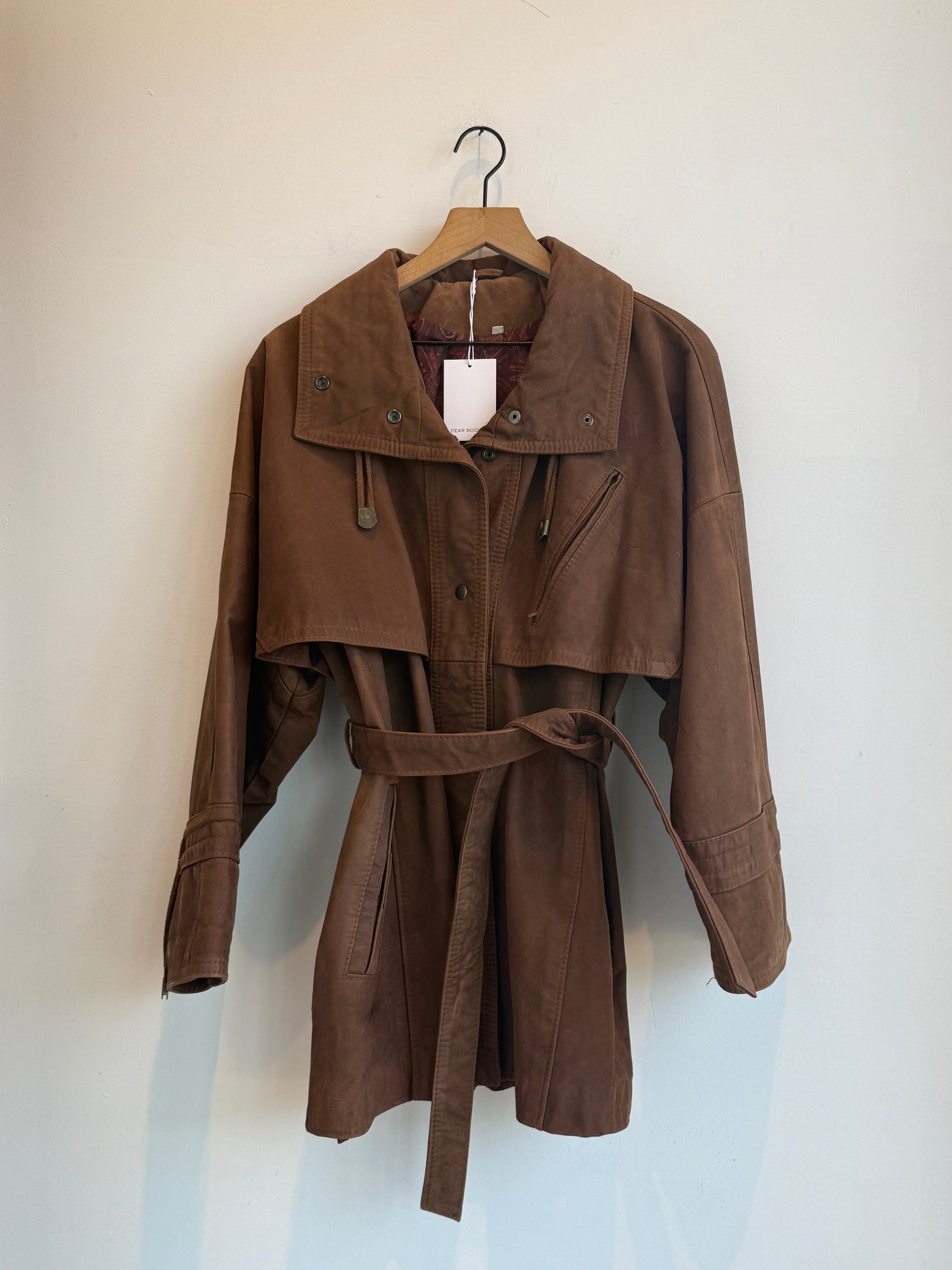 Vintage Brown Leather Jacket