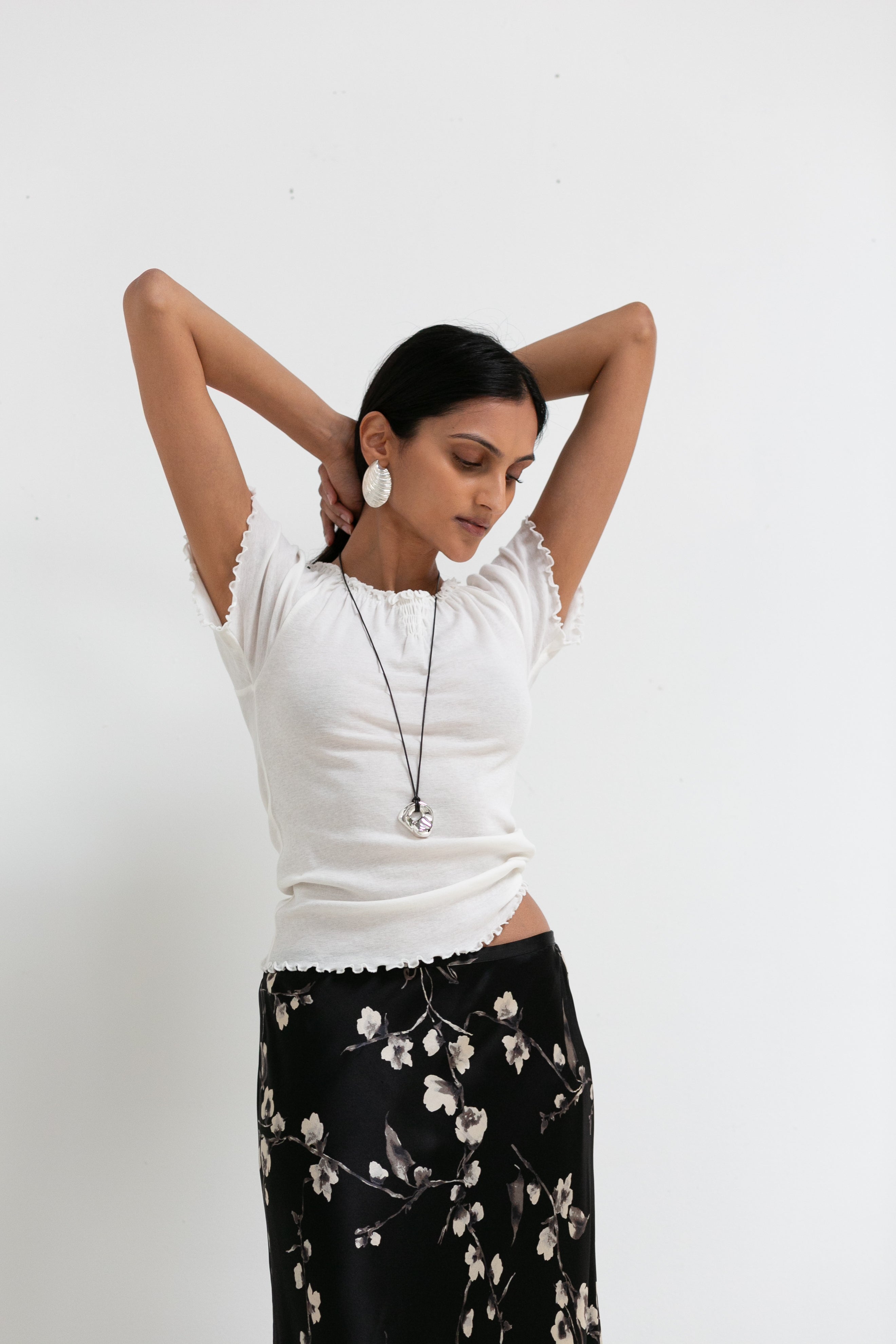 Corded Silver Lina Necklace
