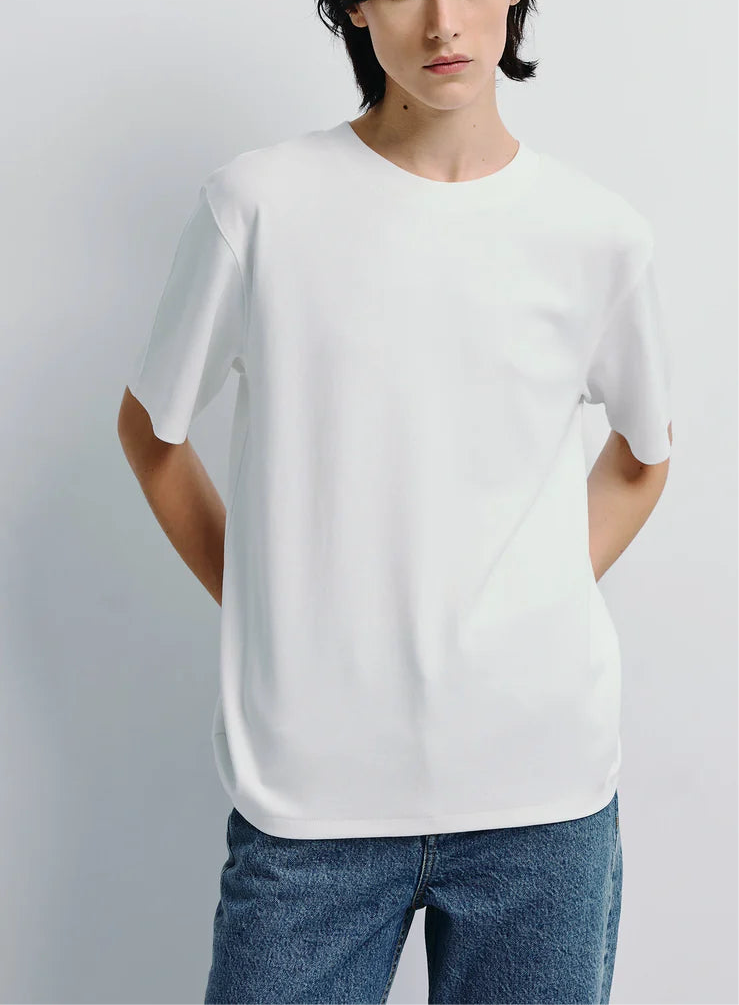 Rue Sophie Owen White Boxy Tee