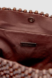 Brie Leon Wooden Bead Madera Tote Bag