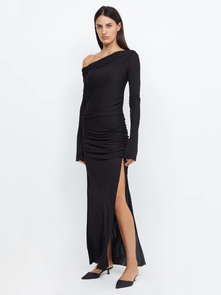 Bec + Bridge Black Monette Asym L/S Maxi Dress Bec + Bridge Black Monette Asym L/S Maxi Dress