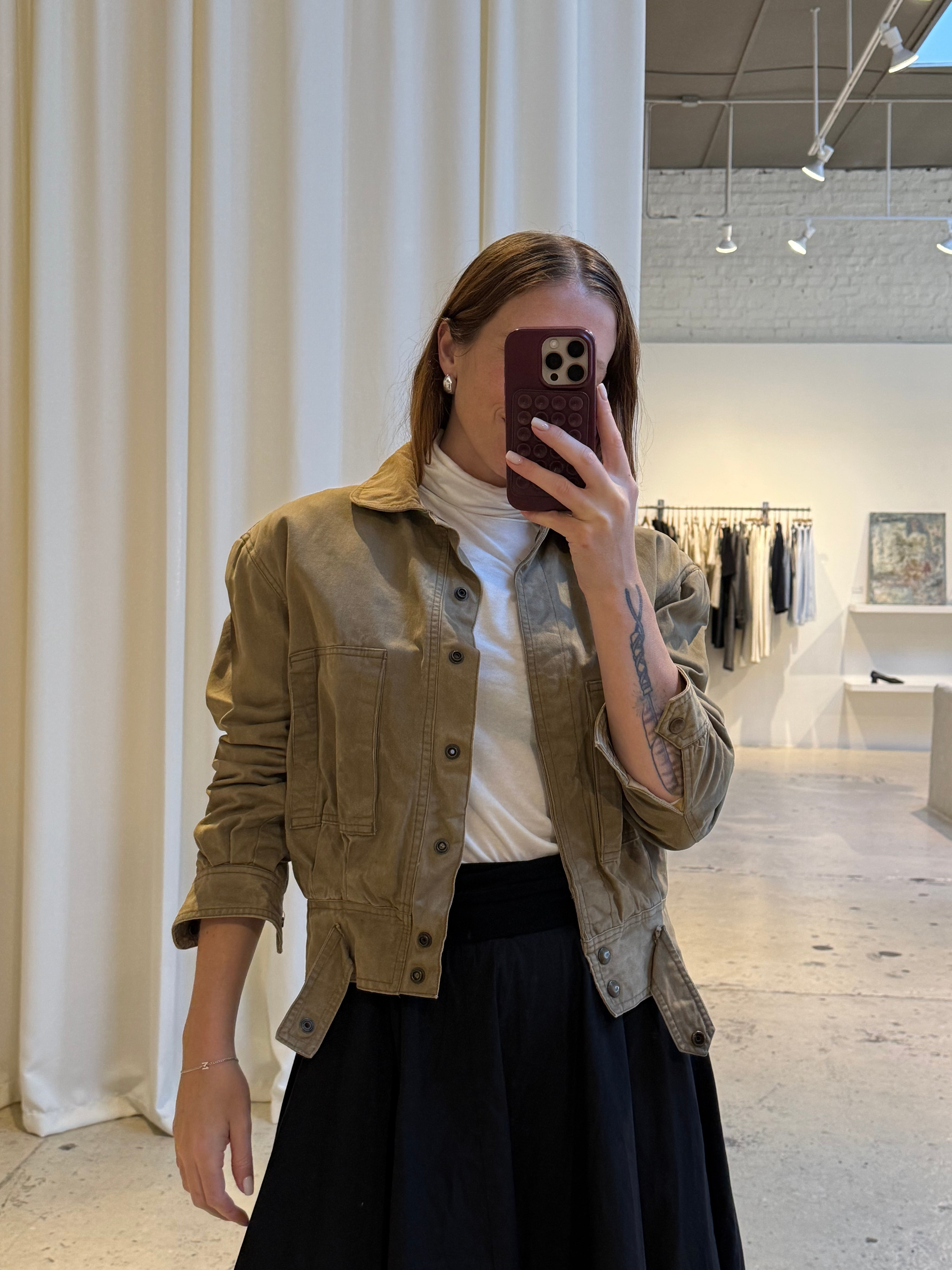 Vintage Bill Blass Cotton Crop Jacket