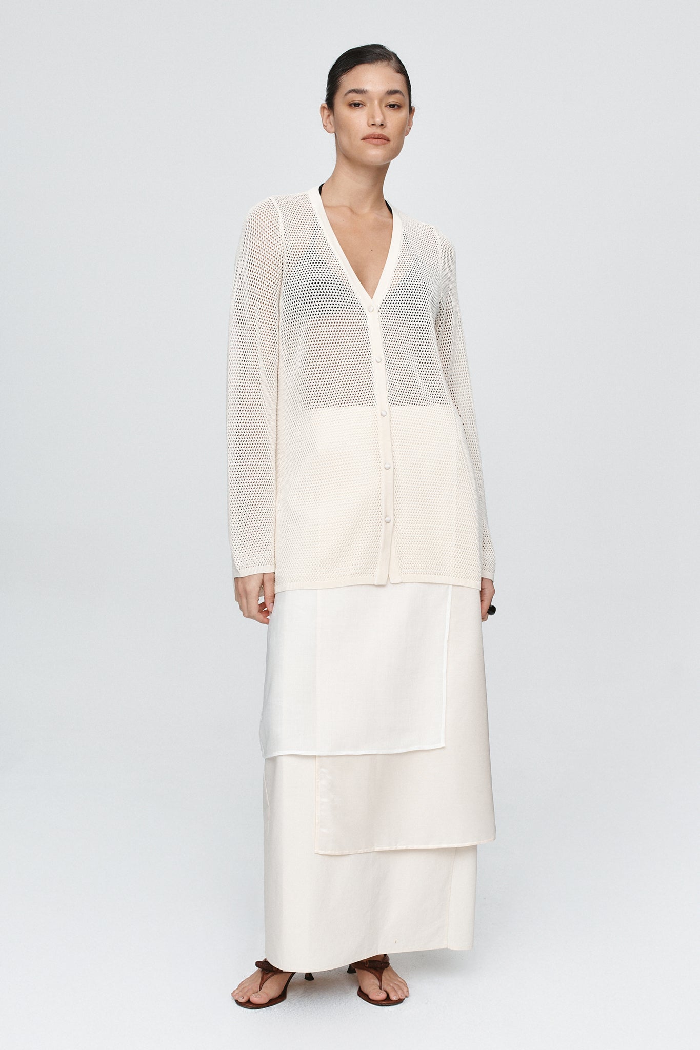 Marle Ivory Calla Knit Cardigan