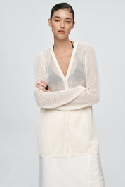 Marle Ivory Calla Knit Cardigan