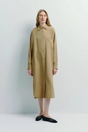 Rue Sophie Khaki Carel Shirt Dress