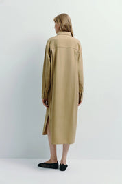 Rue Sophie Khaki Carel Shirt Dress